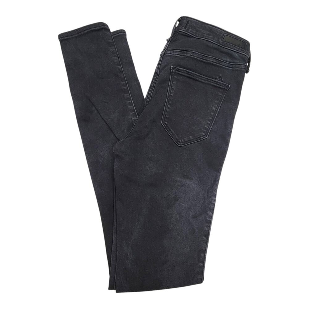 Abercrombie & Fitch Harper Low Rise Jean Legging Black Denim 27 4L Long Womens